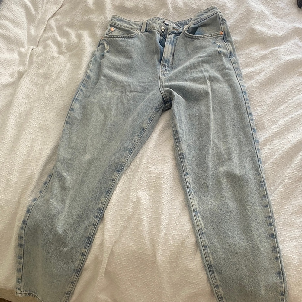 Zara Light Blue Denim Jeans
